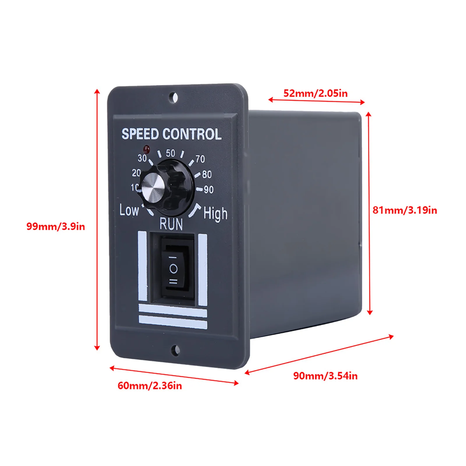 Motor Governor Speed Controller DC 12-60V 40A PWM Brush Motor Speed Controller CW CCW Reversible Switch Regulator