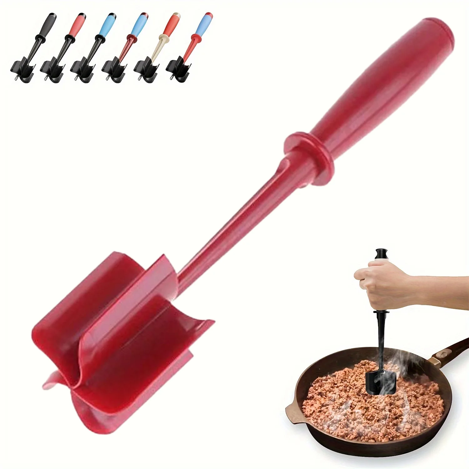 Подрібнювач і м'ясорубка | 5-лопатевий Heavy Duty for Burgers/Hash Browns | Антипригарний, який можна мити в посудомийній машині з термостійкою рукояткою