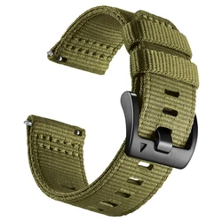 Universal Full - Set Nylon Breathable Sweatproof Strap, 20/22mm - 22mm (Army Green - HK)