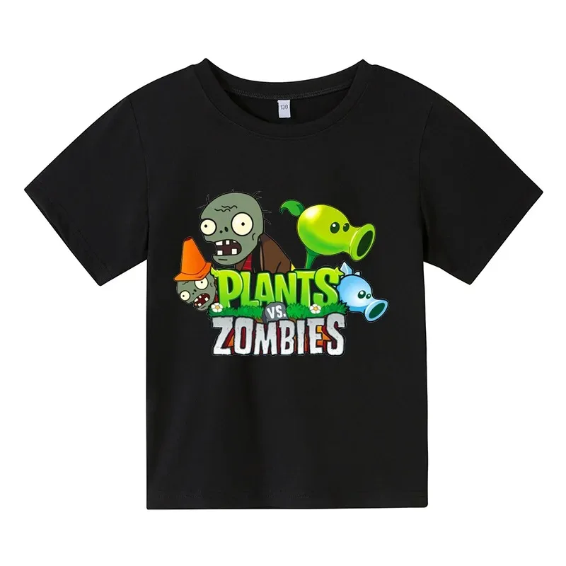 

Funny T Shirt Cotton Men Women Pvz Plants Vs Zombie Plants Vs Zombie 2 Print Kids T Shirts Video Game Garden Warfare Plants