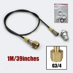 Terra DUO CO2 Tank Adapter Kit for Soda Maker with Quick Disconnect Connector (G3 - 4 39inches)