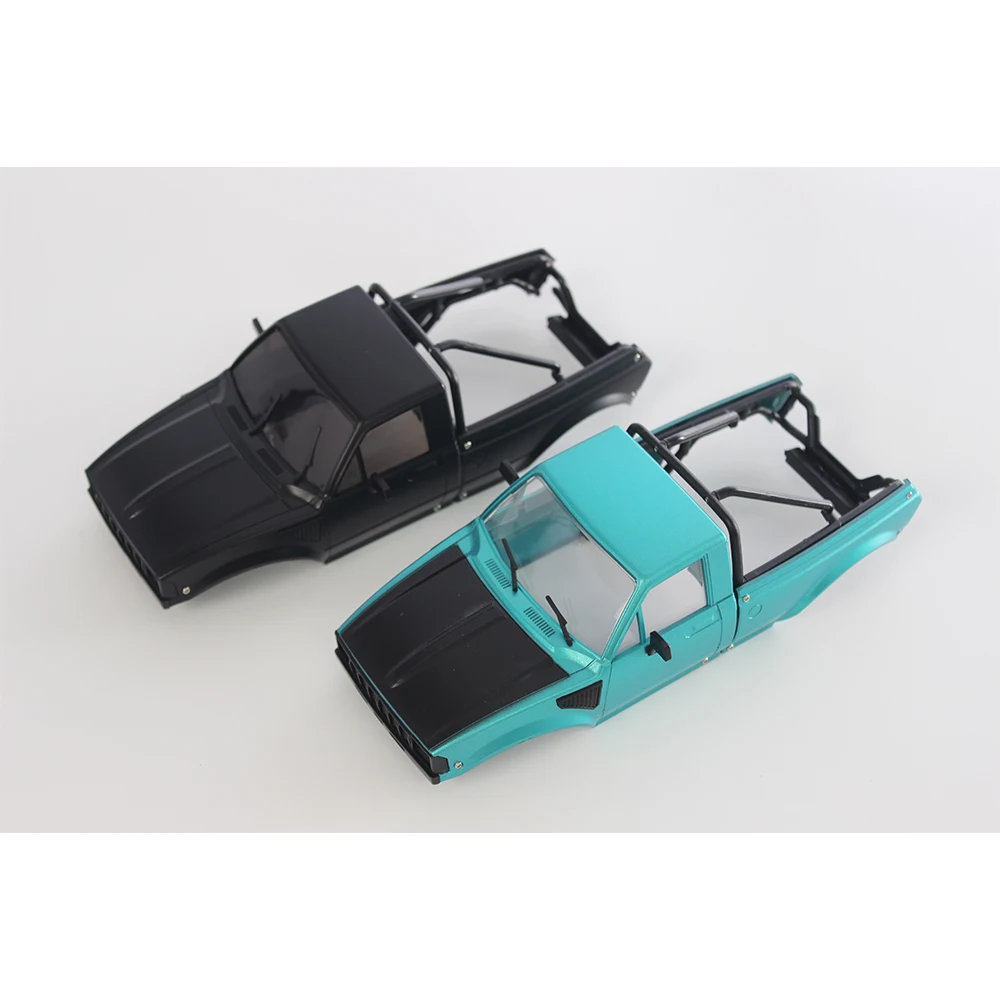 Kit de fenêtres transparentes pour carrosserie IR60-24 1/24 RC Pick-up, vitres latérales et lunette arrière.