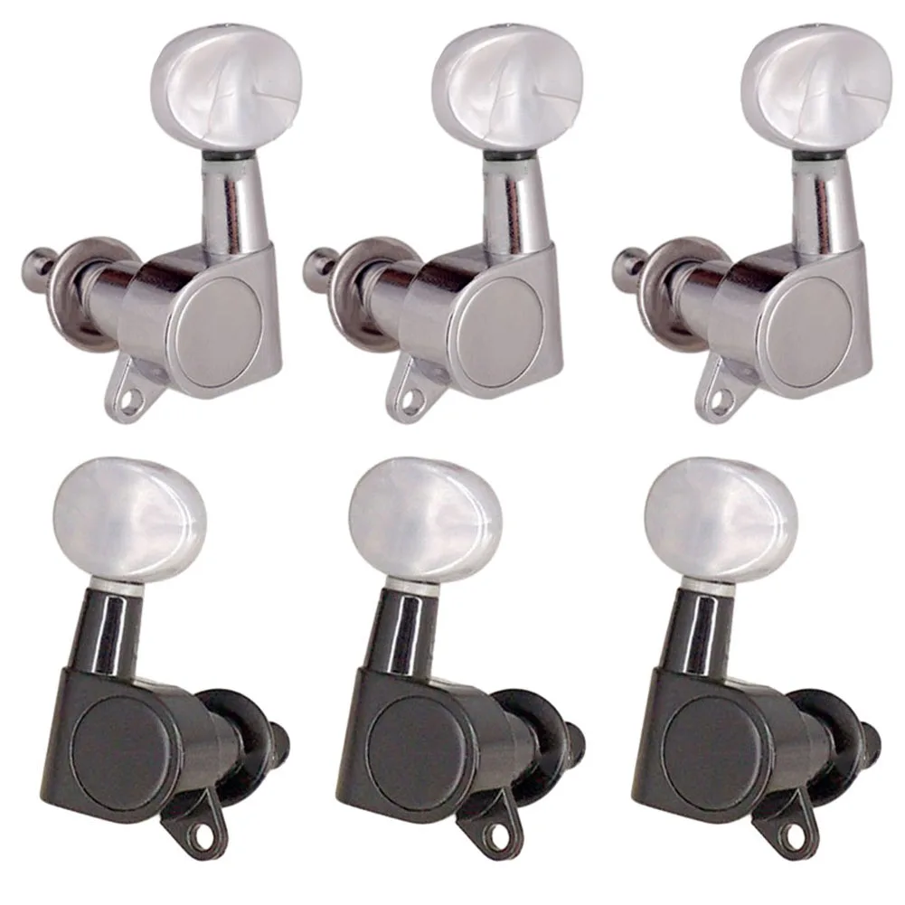 6 PCS Enclosed Guitar Knob Folk Acoustic Electric Guitar Tuning Peg Key Machine Heads Tuners 3L3R/2L4R/2R4L/6L/6R Guitar Parts