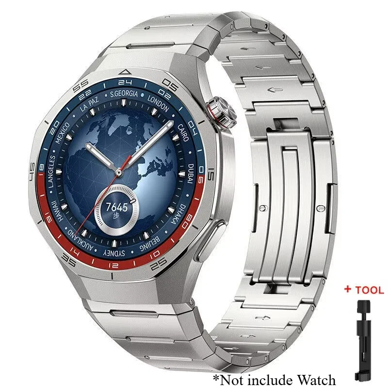 Luxury Titanium Metal Bracelet for Huawei Watch GT 5 Pro