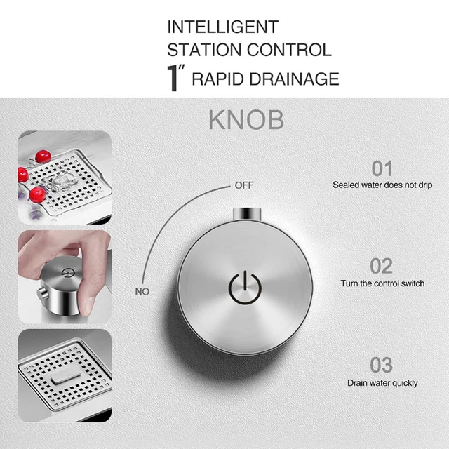 ASRAS ขนาดใหญ่ Handmade แปรงเดี่ยวอ่างล้างจาน4มม.ความลึก240มม.จานมีช่องระบายน้ำมีดครัวครีบ 4