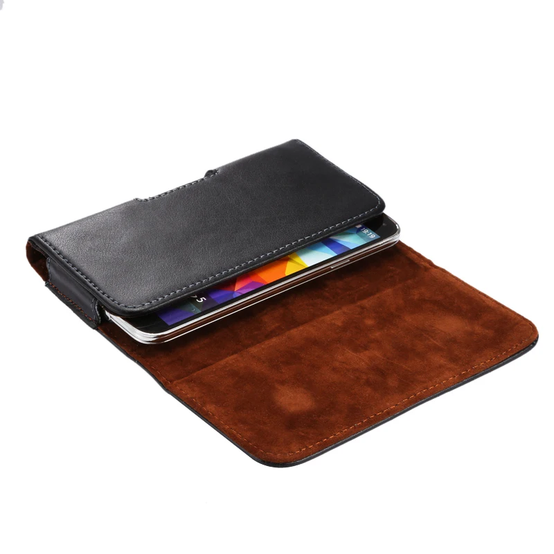 Universal Genuine Leather Belt Holster Case and Waist Bag