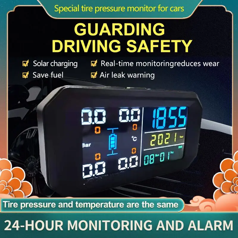 人気急上昇超特価 ソーラーデジタルtmps Lcdディスプレイusb自動セキュリティアラーム圧力センサー車のタイヤ空気圧監視システム 新品の通販 Bpbd Papuabaratprov Go Id