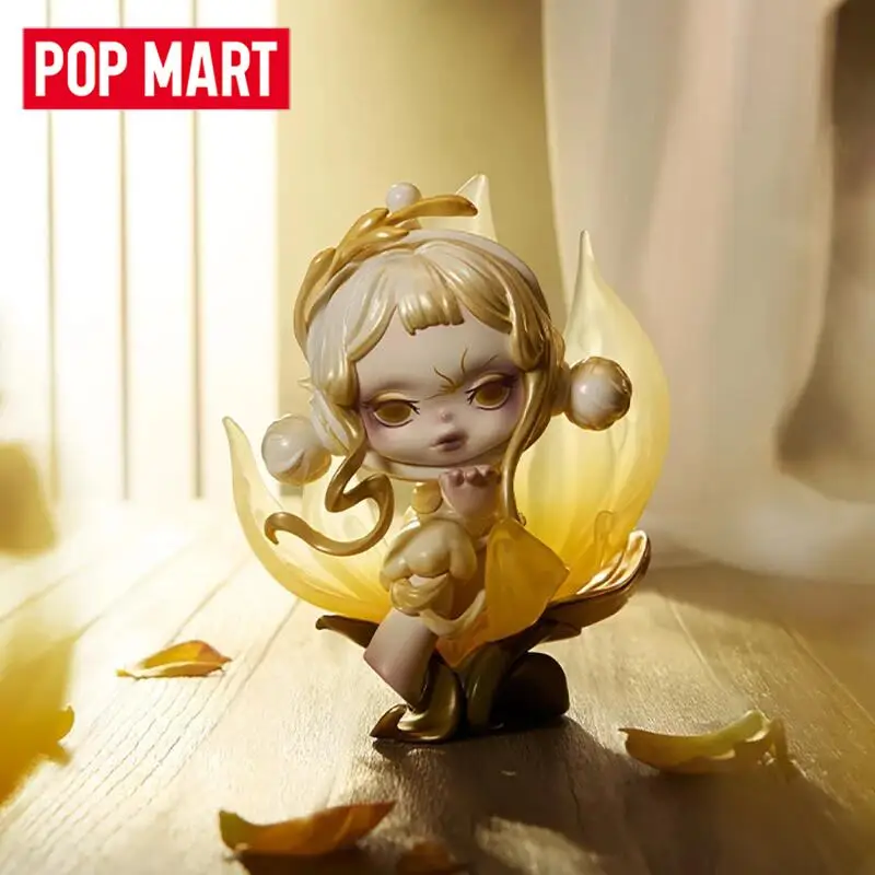 팝마트 스컬판다 페탈스 인 포 아크트 시리즈 블라인드 박스  장난감 귀여운 애니메이션 액션 피규어 게스 백 인형 미스터리 박스 선물