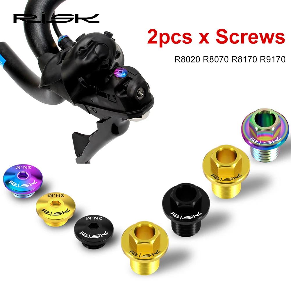 

2Pcs Brake Lever Adjuster Screws M9*10mm Titanium Alloy Road Bike Handle Lever Adjusting Fastener for R8020 R8070 R8170 R9170
