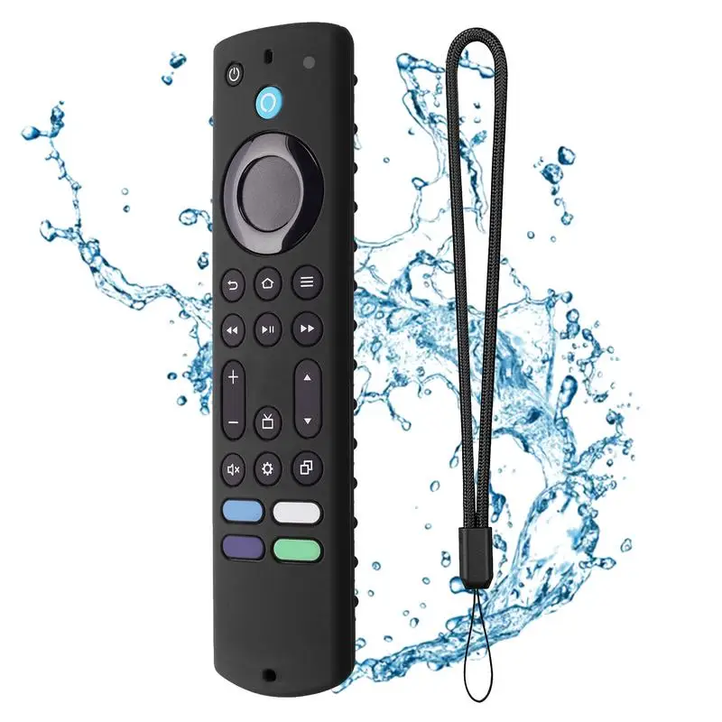 Silicone Shockproof Replacement Case Shell With Lanyard For Amazon Fire TV Stick 4k Max Remote Control silicone remote case silicone remote sleeve silicone remote cover silicone case protector remote controller cover
