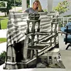 Escher Visual Disorder Art Pattern Flannel Throw Blanket Soft Lightweight Warm Blanket Bedroom Couch Bed Decor Kids Adults Gift 2