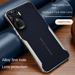 Electroplated Leather Color - Block Shockproof Phone Case with Soft Edges for IQOO Neo 11 (Blue)