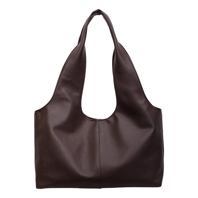 Borsa a Spalla in Pelle Grande Capacità, Morbida, Minimalista, Stile Coreano, per Spiaggia, Viaggi, Shopping Quotidiano e Pendolarismo - immagine 6