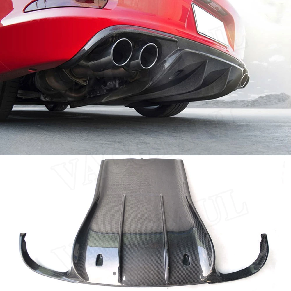 

Carbon Fiber Rear Lip Spoiler Diffuser Fits for Porsche 911 VRS Style 991.1 991.2 Carrera 991 GT3 2012 2013 2014 2015 FRP Bumper