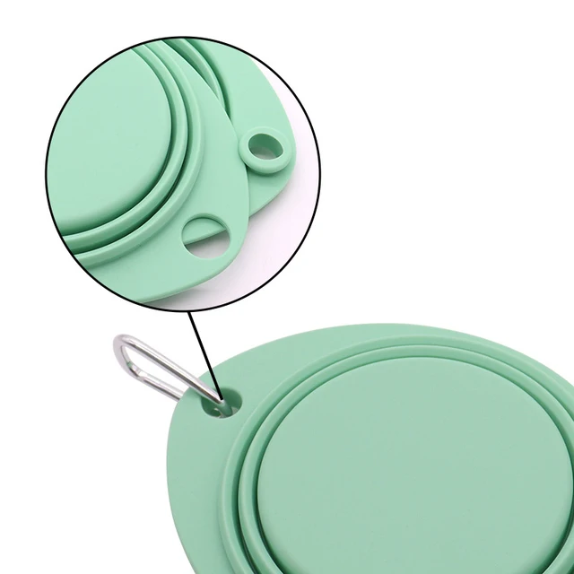 Pet Folding Silicone Bowl Dog Bowls Portable Food Container Pet Travel Bowl Portable Puppy Food Container Feeder 6
