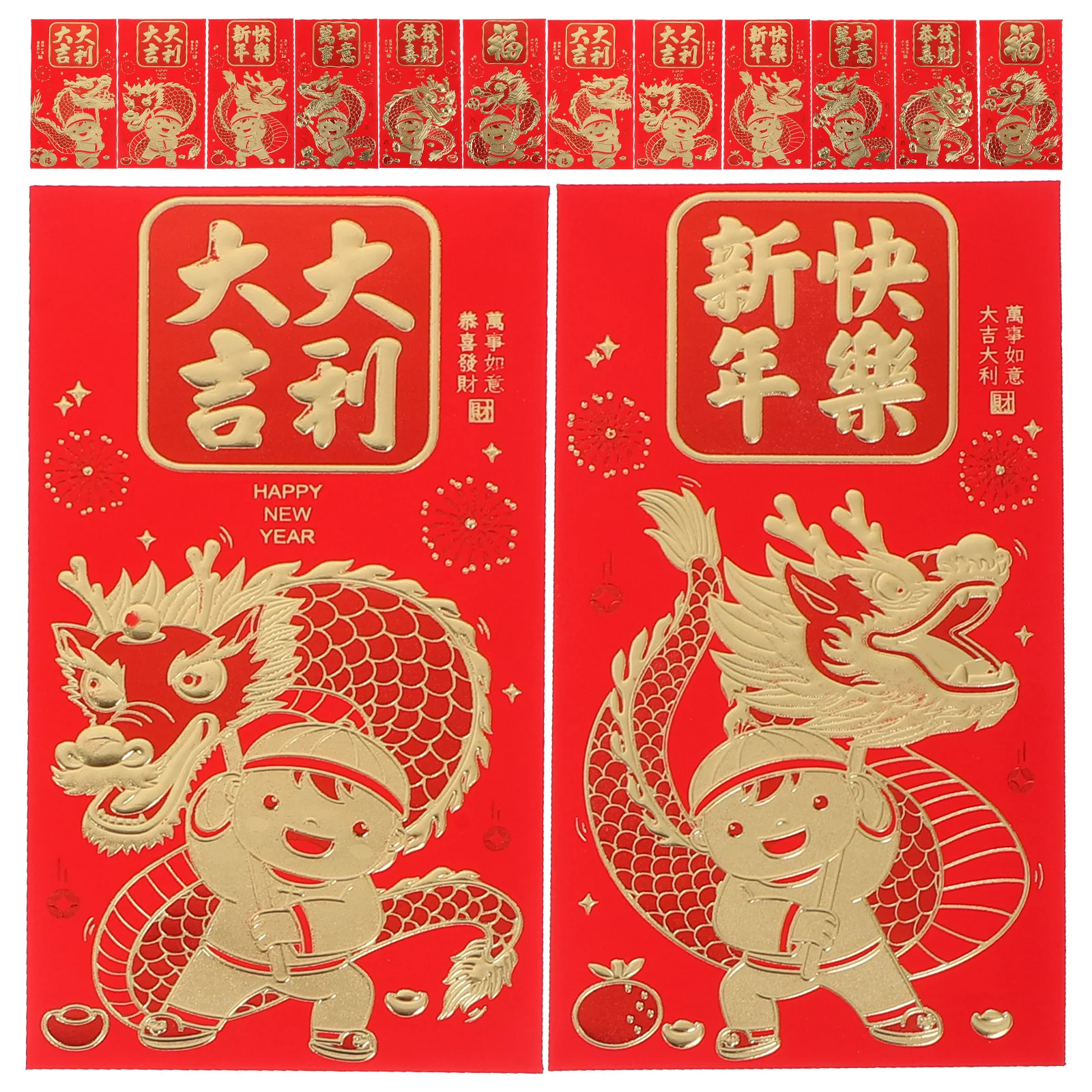 

Chinese New Year Red Envelopes 60Pcs Cute Dragon Red Envelope 2024 Lunar New Year Envelopes Hong Bao Red Pocket Lucky Money