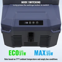 Автомобильный холодильник SucceBuy от 8 до 75 л, портативный Icebox, одно- и двухзонный, с регулируемой температурой синего зуба для кемпинга на открытом воздухе, автофургона — изображение 4