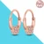925 Silver Charm Double Hoop Earrings Fit Original Brand Charms Diy Fine Jewelry Women Gift For Fine Earring Making 7