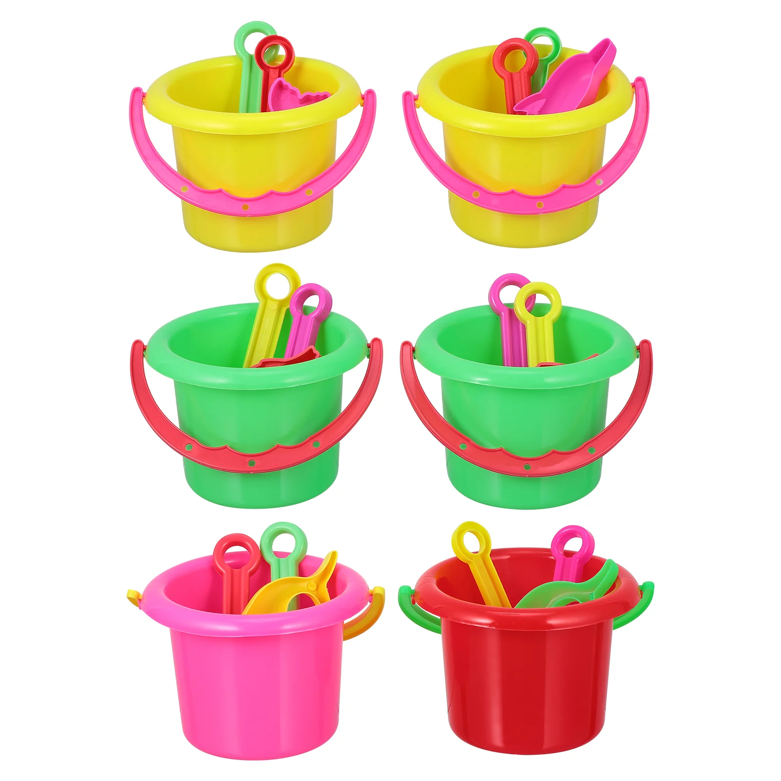 

24 Pcs Beach Bucket Child Sand Buckets Toy for Kid Children's Beach Toddler Mini Toys For Kids Take Bath Kids Plastic Toddler