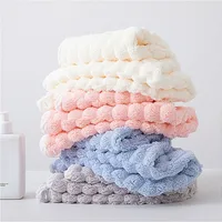 Coral Fleece Hair Cap for Quick Drying - Ultra Absorbent & Thick Hat for Women Quick Drying Towel for Bath Bathroom All Seasons 4