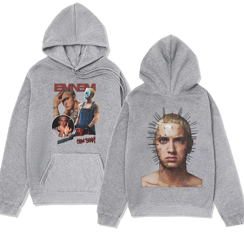 Rapper Eminem Anger Management Tour Hoodie Vintage Harajuku Funny Sweatshirts Long Sleeve Men Women Streetwear Hip Hop Hoodies