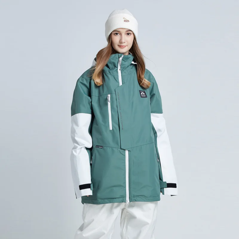 MUTUSNOW Winter Men And Women's Waterproof Ski Jacket Warm Breathable Snowboarding Snow Coats Outdoor Hooded Skiing Top Coat