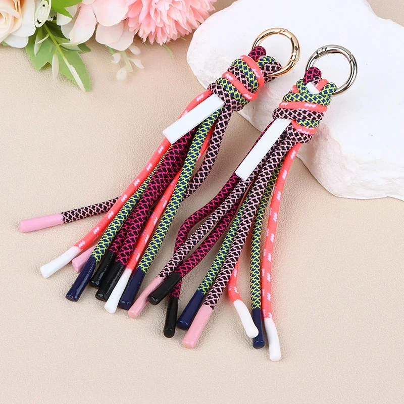 

High-quality Hardware Anti-theft Keychain Fashion Bag Accessories Luxury Brand Tassel Female Bag Decoration Wholesale