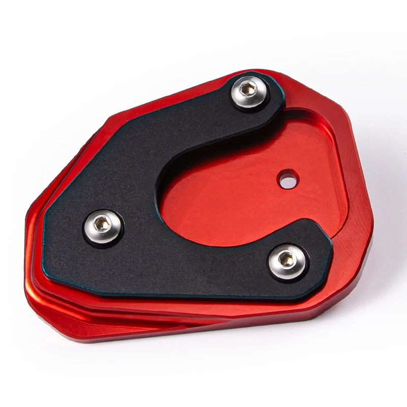 Enhanced Motorcycle Side Stand Extension Pad Bracket