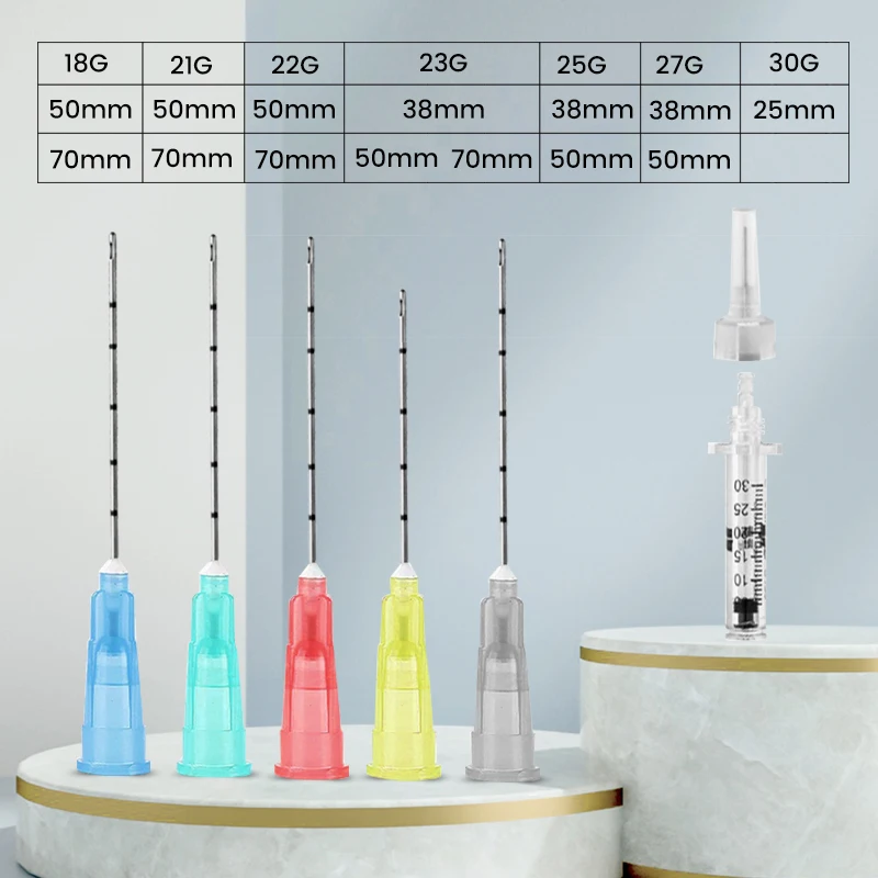 Blunt Tip Cannula for Filler Korean Technology Disposable Sterile 22G 50mm 25G 50mm Micro Cannula Needle disposable syringe needle