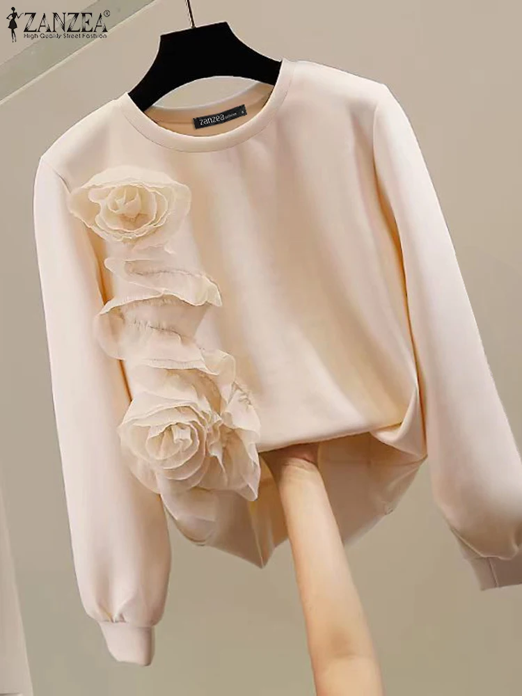 Polyester Women Autumn Sweatshirts Casual Long Sleeve Knitted Pullovers