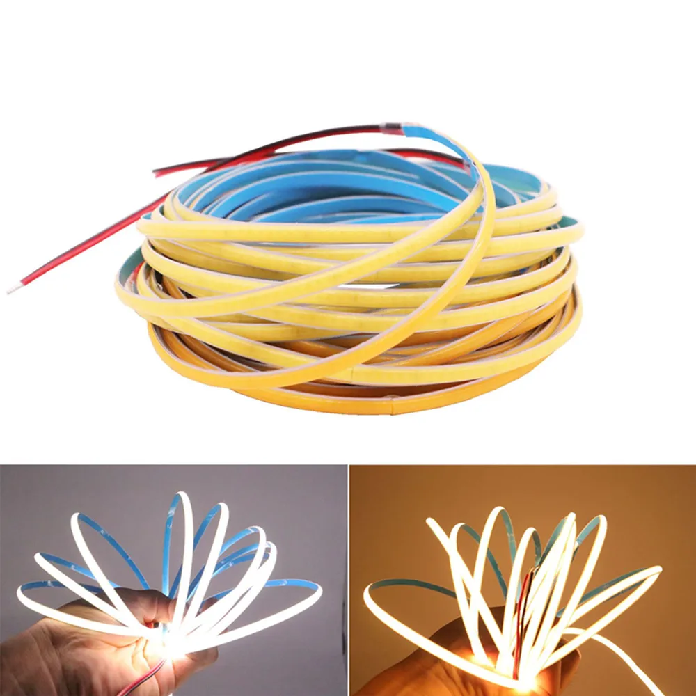 

Светодиодная лента FOB COB 24 В гибкая 5 мм ширина RA 90 высокая яркость Светодиодная лента световая полоса холодный синий белый красный зеленый розовый желтый светодиодная полоса