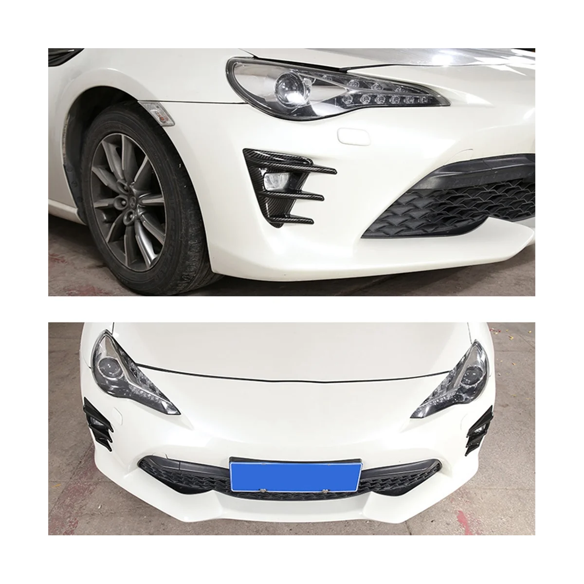 

Черный противотуманный передний бампер для Toyota GT86 2017-2019