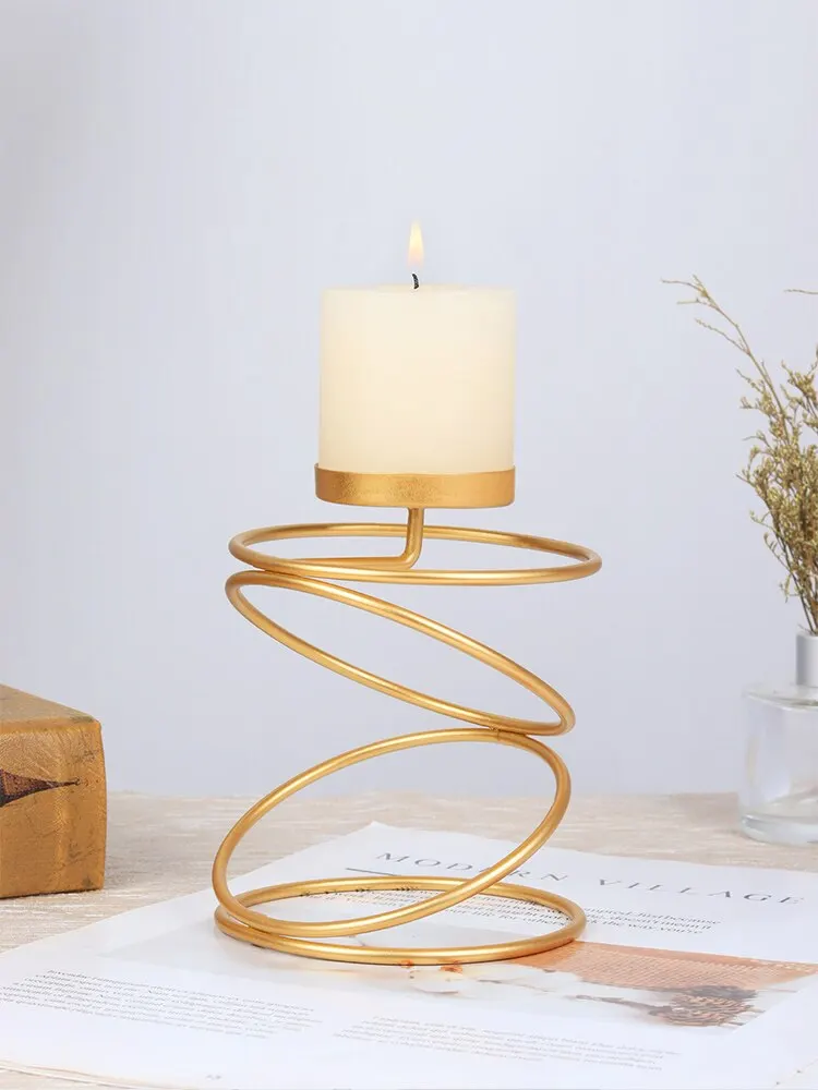 Ins Luxury Style Metal Candle Holders 1