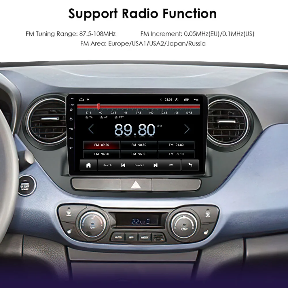 best car movie player carplay DSP Android 10 Car Radio For Hyundai I10 2013 - 2018 Multimedia Player 2 Din DVD GPS Navigation Carplay Head Unit 2din car stereo cd player bluetooth