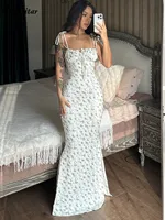 Women Elegant Floral Long Dress 5