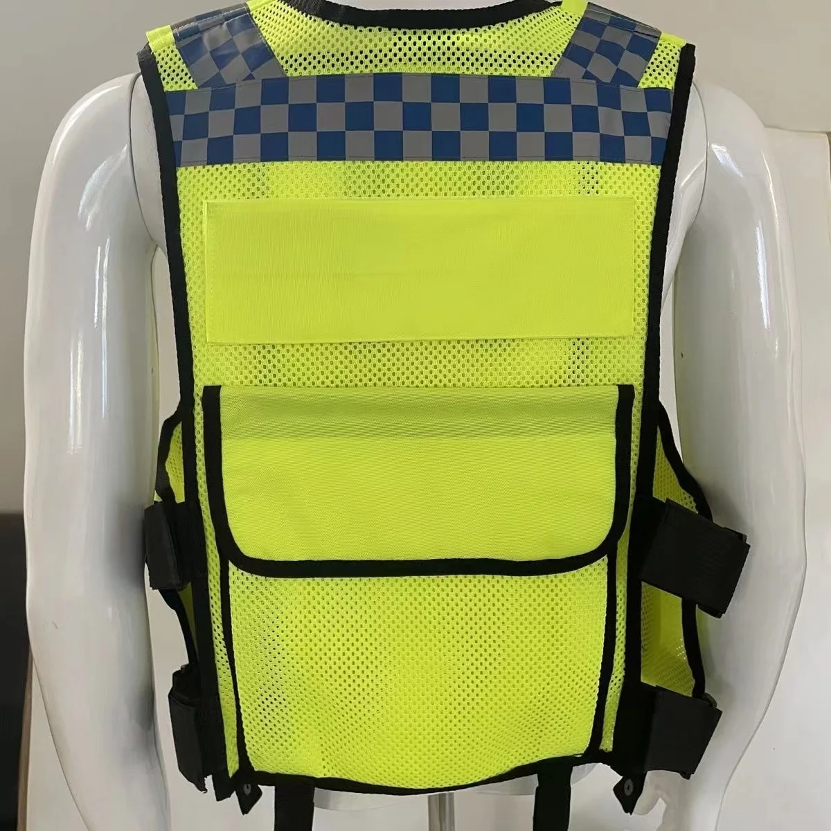 High Visibility Reflective Vest Mens Construction Worker Night Runner Safety Vest