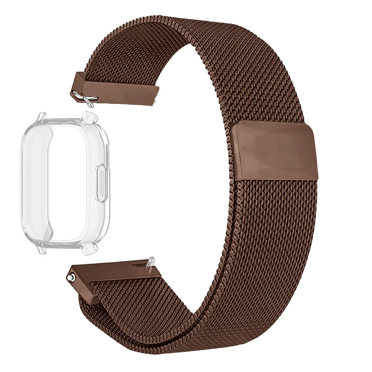 Milanese Mesh Strap with Case and Screen Protector - Premium Watchband Bracelet Accessories