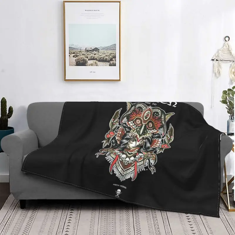 Sullen Jade Mermaid Premium Artist Aaron Hod Blanket Soft Flannel Microfiber Bedding Travel Home Decotation |