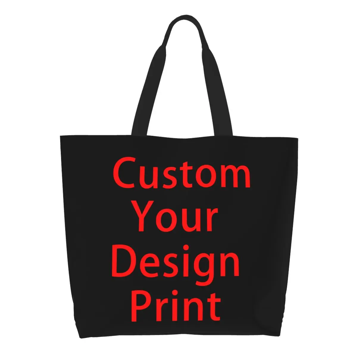 

Reusable Custom Your Design Shopping Bag Women Shoulder Canvas Tote Bag Washable Customized Logo Printed Groceries Shopper Bags
