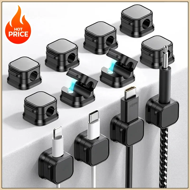 Magnetic Cord Holder Cable Organizer for Desk and Office