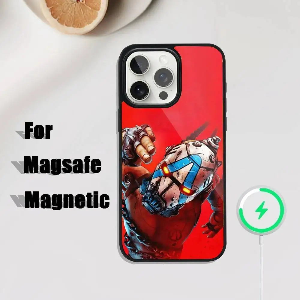Чохол для телефону B-Borderland-s-GAME-4 для iPhone 17,16,15,14,13,12,11, Pro, Max, Plus, Mini,SE4,E Magnetic Magsafe Wireless Charging
