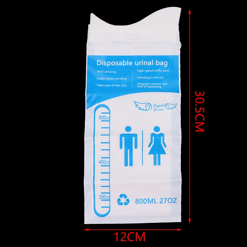 Disposable Vomit Bag,Urine Bag,Disposable Urine Bag,Disposable Toilet Bag 1PC Auto Outdoor Travel Emergency Disposable WC Vomiting Bolsas For Woman Man Children 700/800ML Portable Car Toilet Urine Bag