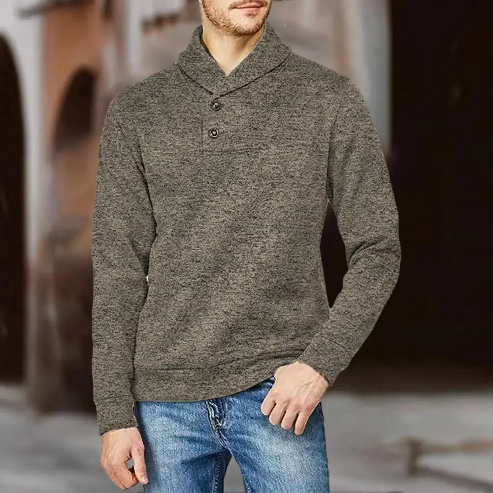 

Soft Fabric Men Sweatshirt Slim Fit Men's Half Turtleneck Sweater Warm Breathable Fabric Autumn Casual Long Sleeve Winter