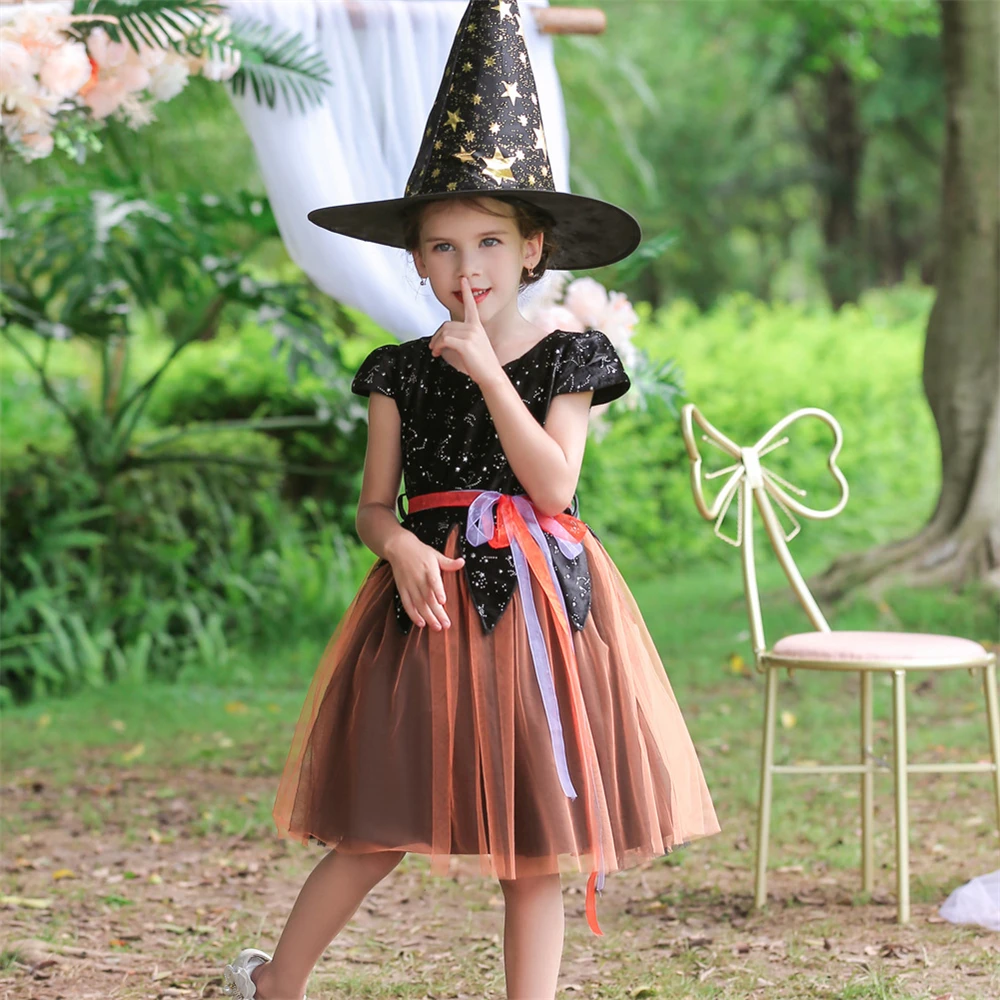 Fantasia de Bruxa para Meninas - Halloween Witch Costume Deluxe