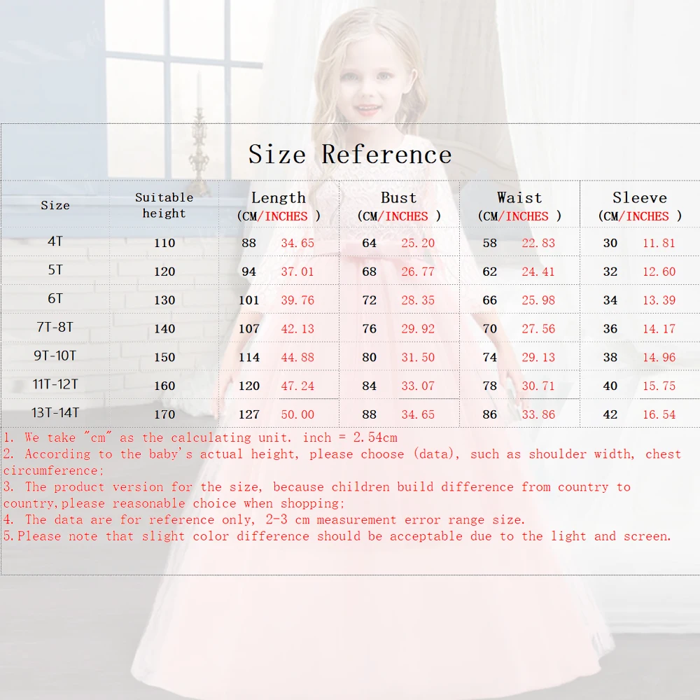 Girls Dresses Elegant Princess For Party Wedding