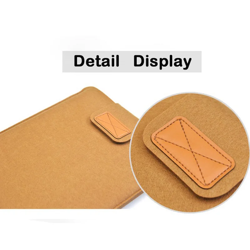 Universal lã Feltro Tecido Tablet Capa Bolsa de Manga Ipad Air Mini Huawei Samsung 10.1 Mipad Bolsa 7.910 - Imagem 2