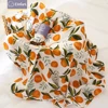 Elinfant 100% cotton 120*110cm 2 Layers Newborn Baby Bath Towel Wrap Muslin Swaddle Blankets Wholesale Dropshipping 1