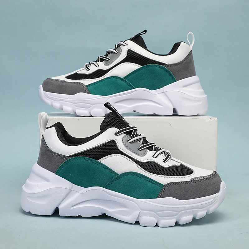 Women's Solid Color Simple Sneakers, Lace-Up Thick-Soled Sports and Casual Shoes, Breathable Low-Top White Shoes, Suitable for All Seasons, Suitable for Daily Life