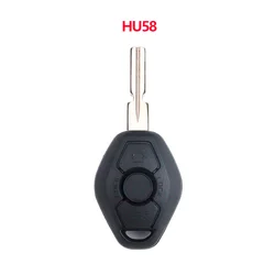 Premium 3 - Button Car Key Fob Case Shell Housing for 2 pcs (With HU58 blade)