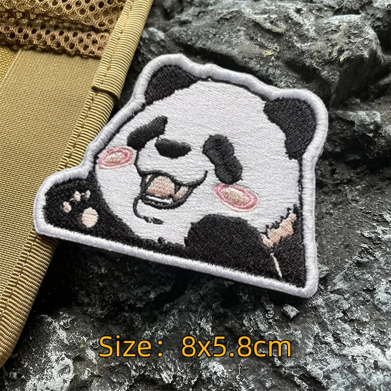 Description Picture 4 of itemCartoon Encouraging Cat Embroidered Armband Morale Badge Tearful Thumbs Up Decorative DIY Hook&Loop Patches Backpack Stickers